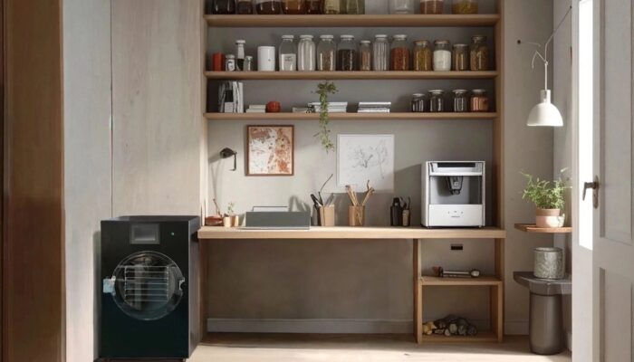 freeze dryer in a modern pantry room