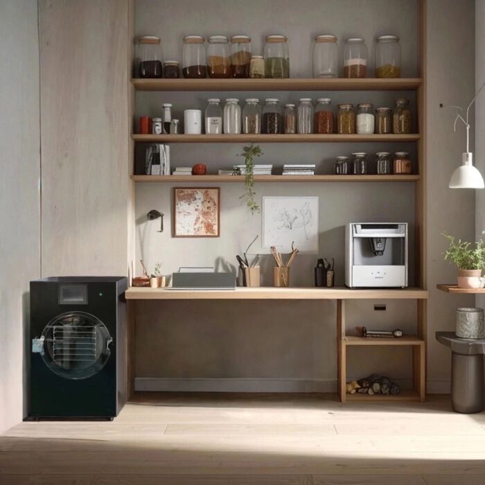 freeze dryer in a modern pantry room